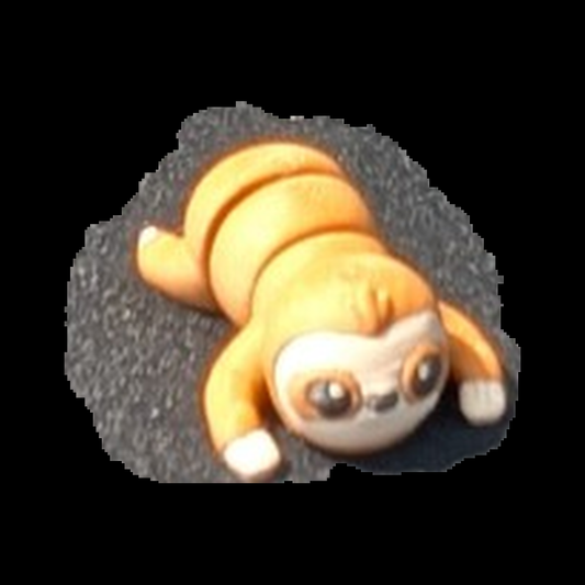 Mini Sloth 3D printed mini on black background